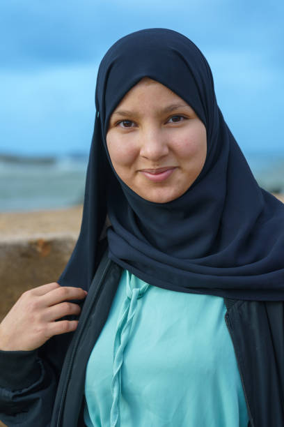 Happy customer with hijab