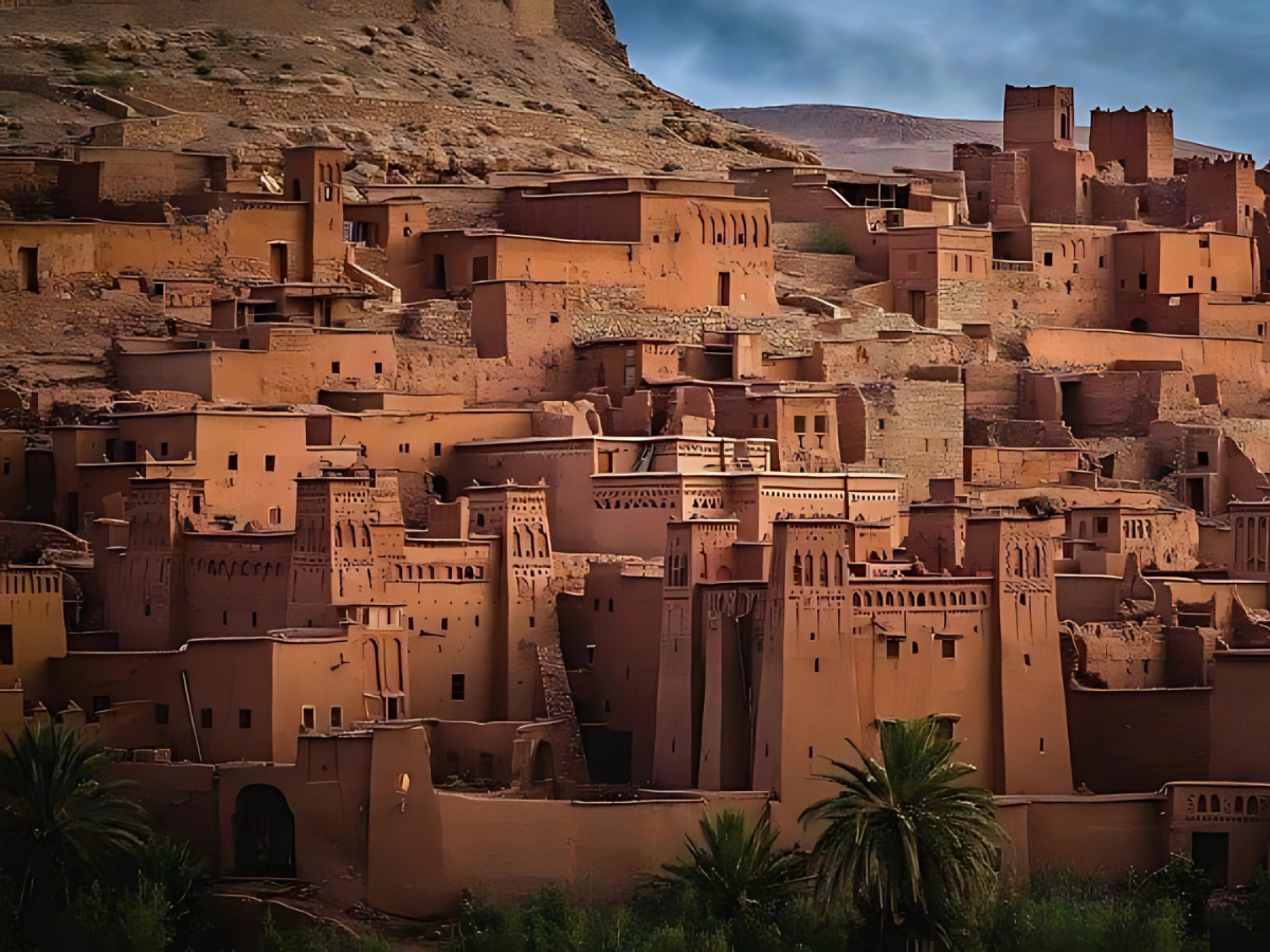 Traditional Moroccan kasbah architecture